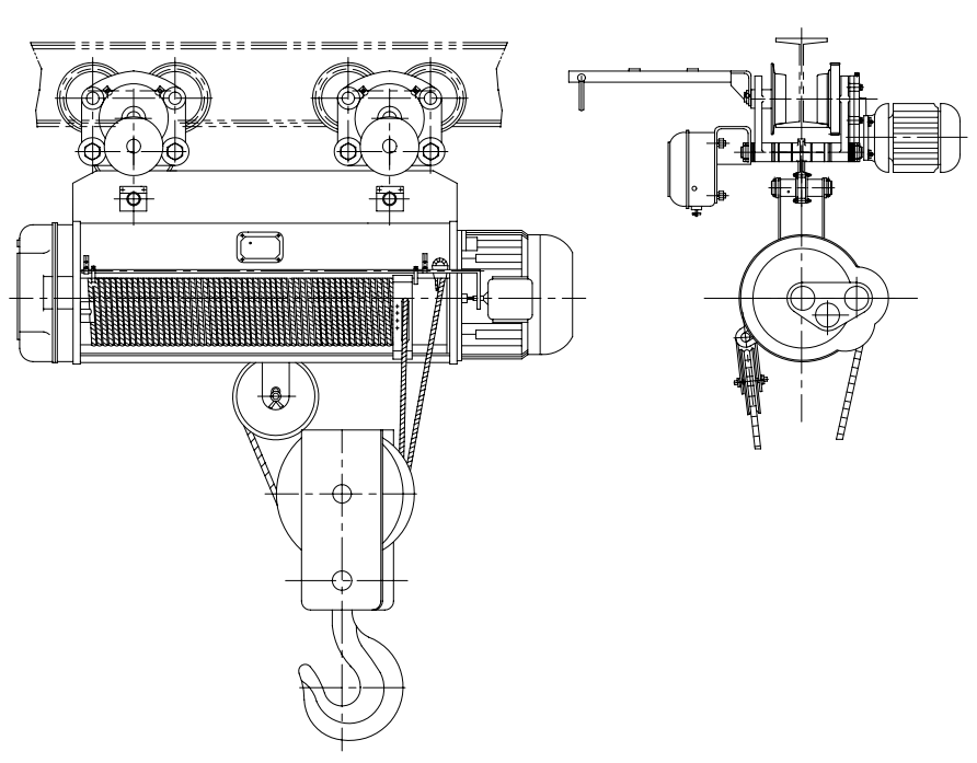 Wire rope electric hoist