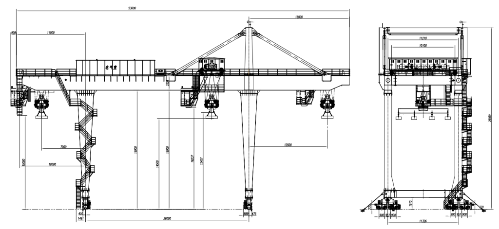 Container gantry cranes