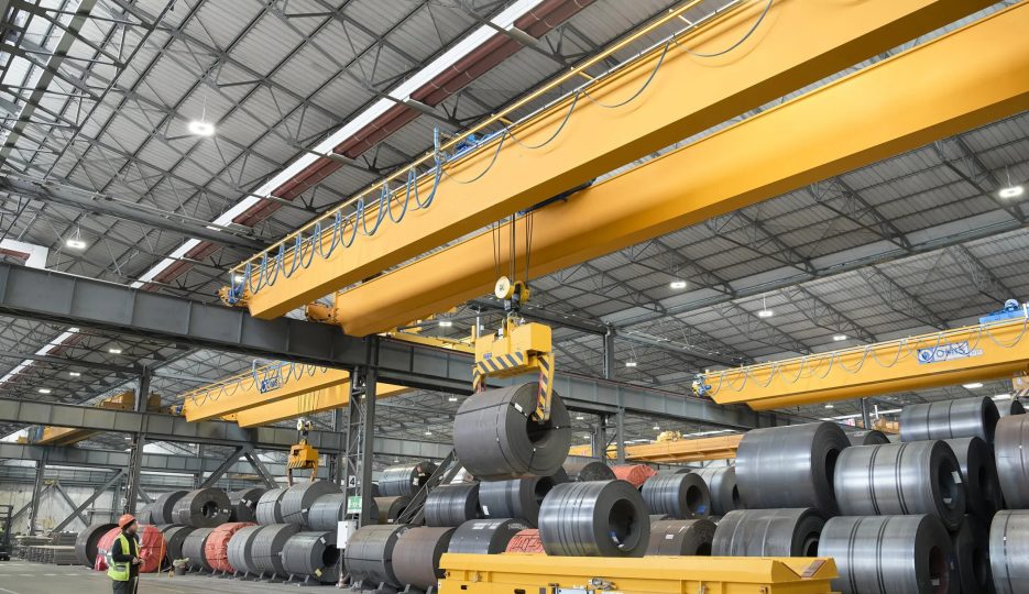 Double Girder Overhead Crane for Steel Coil Handling