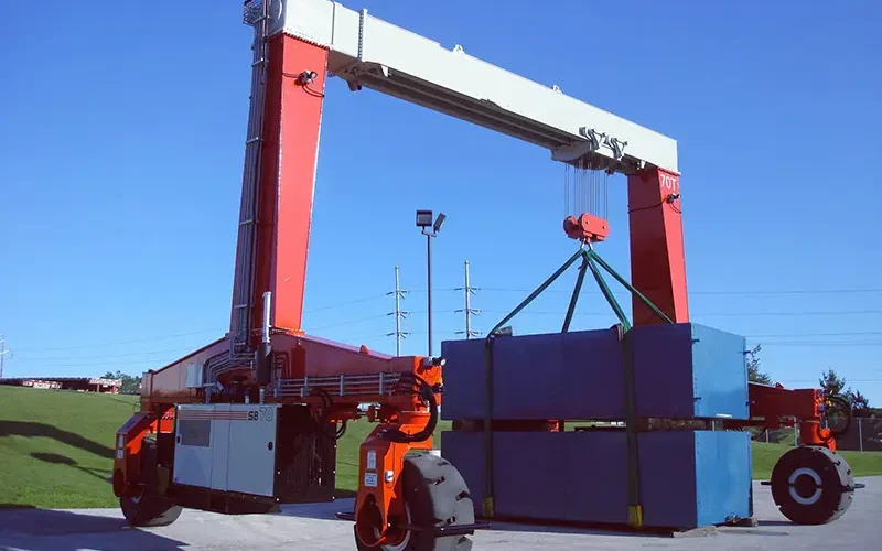 Single beam rubber tires gantry crane Single beam rubber tires gantry crane