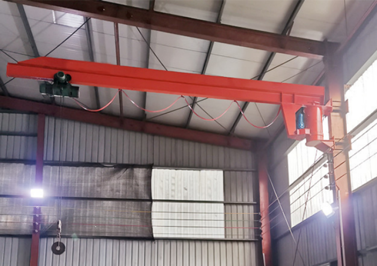 Wall-mounted jib cranes are ideal for areas where floor space is limited and rely on walls or columns for structural support.