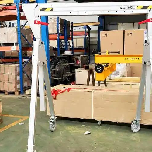Warehouse Aisle Handling mobile aluminum gantry crane Warehouse Aisle Handling mobile aluminum gantry crane