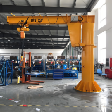 Warehouse transfer zones jib crane